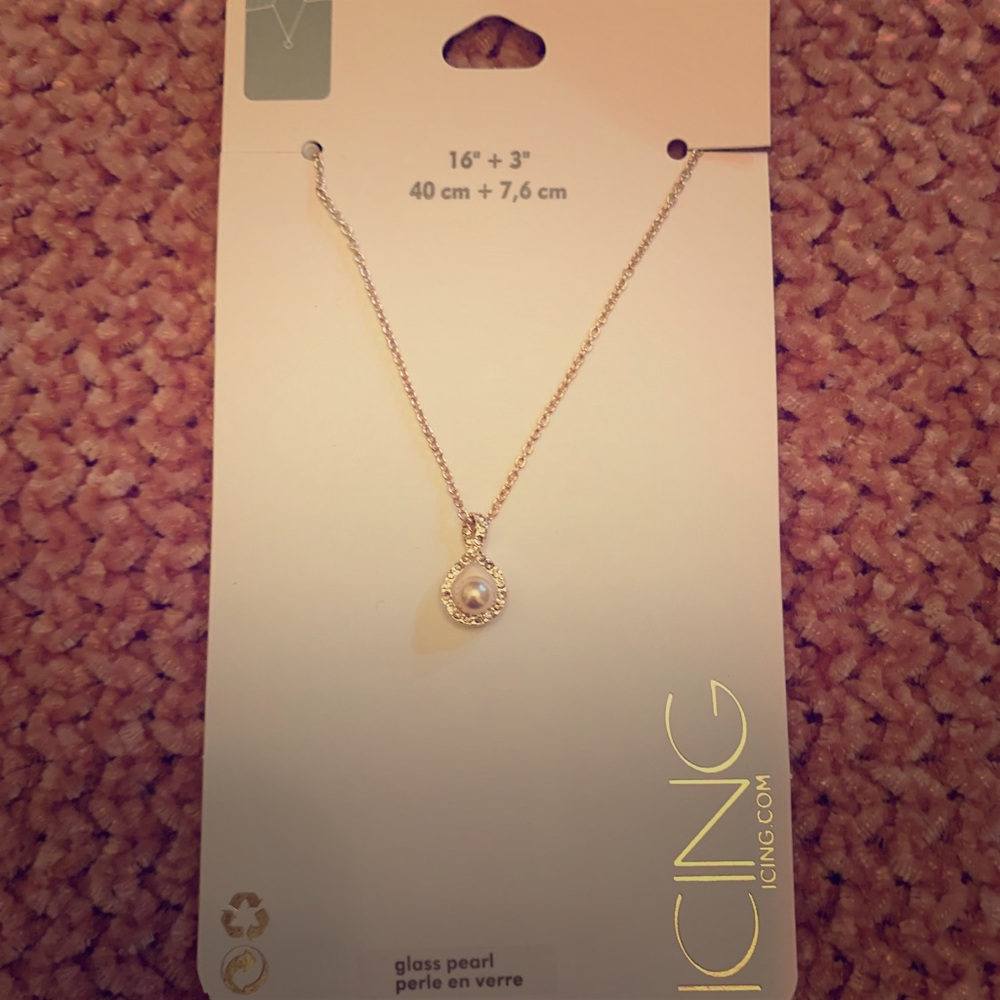 Diamond and pearl necklace 💎🔥